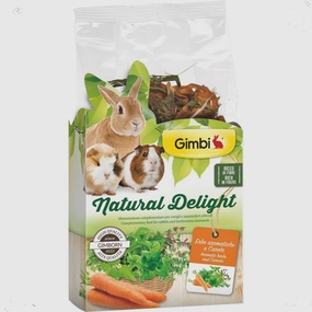 Gimbi Natural Delight Aromatic Herbs & Carrots Treats For Small Animals 100g parrot cage,small bird perch,exotic pet bird