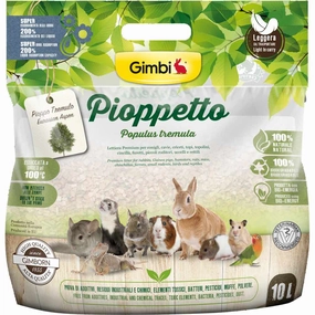 Gimbi Pioppetto Aspen Litter Bedding For Small Animals 10L rabbit habitat,small animal tunnel,bunny supplies