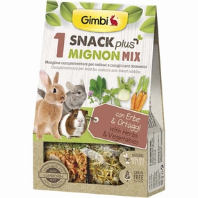 Gimbi Snack Plus Mignon Mix 1 (Herbs & Vegetables) Treats For Small Animals 50g parrot cage,small bird perch,exotic pet bird