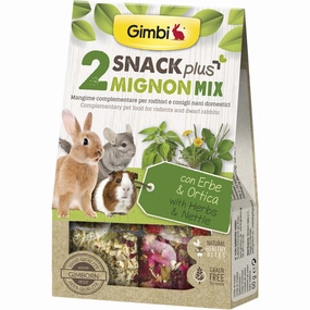 Gimbi Snack Plus Mignon Mix 2 (Herbs & Nettle) Treats For Small Animals 50g parrot cage,small bird perch,exotic pet bird