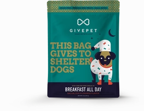 GivePet Biscuit Dog Treats - Grain-Free Breakfast All Day 12oz Bag dog biscuit treats,crunchy dog snacks,dog cookies