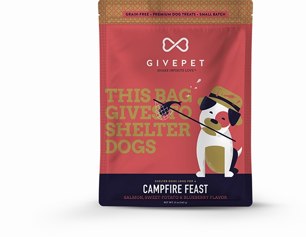 GivePet Biscuit Dog Treats - Grain-Free Campfire Feast 12oz Bag dog biscuit treats,crunchy dog snacks,dog cookies