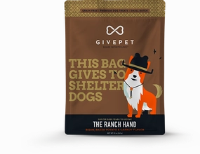 GivePet Biscuit Dog Treats - Grain-Free The Ranch Hand 12oz Bag dog biscuit treats,crunchy dog snacks,dog cookies