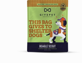 GivePet Soft Dog Treats - Grain-Free Beagle Scout 6oz Bag barn supply,horse stable organizer,poultry waterer