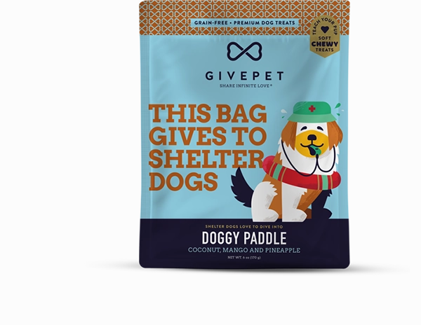 GivePet Soft Dog Treats - Grain-Free Doggy Paddle 6oz Bag barn supply,horse stable organizer,poultry waterer