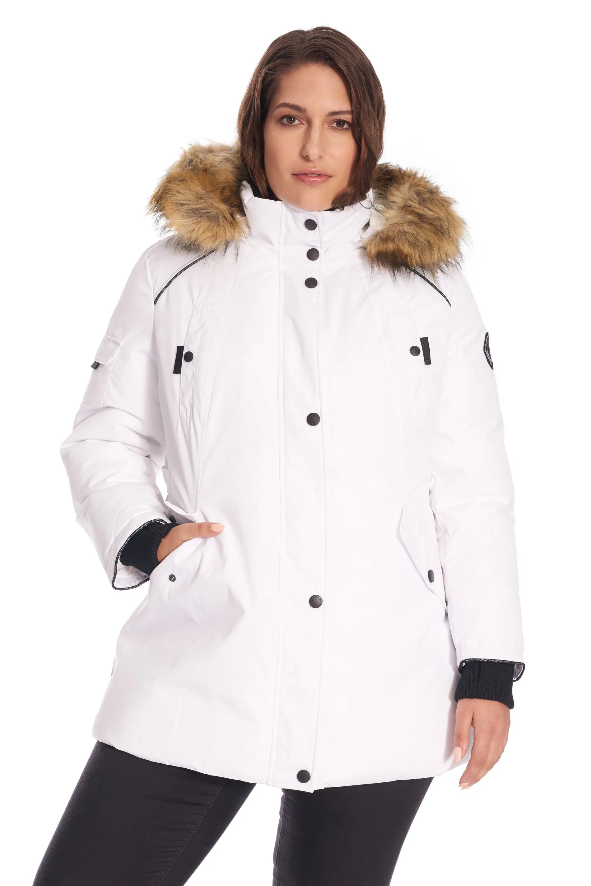 GLACIER PLUS | WOMEN'S VEGAN DOWN (RECYCLED) PARKA (PLUS SIZE)