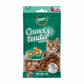 Gnawlers Crunchy Tender Chicken & Milk Cat Treats crunchy cat treat,crispy cat snack,dry cat treat