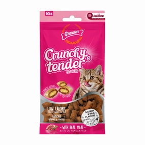Gnawlers Salmon & Milk Crunchy Tender Cat Treats crunchy cat treat,crispy cat snack,dry cat treat