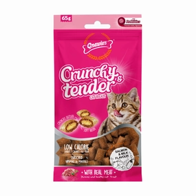Gnawlers Salmon & Milk Crunchy Tender Cat Treats crunchy cat treat,crispy cat snack,dry cat treat