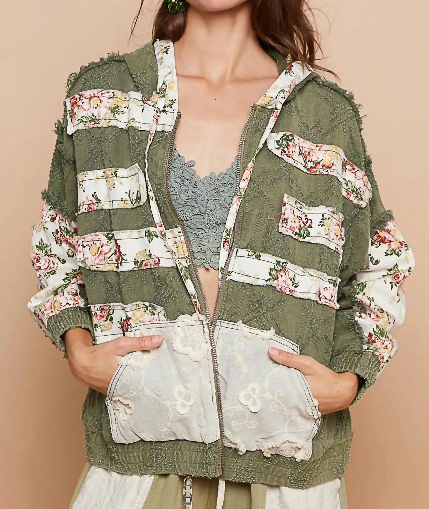 Good Day Jacket In Olive Green