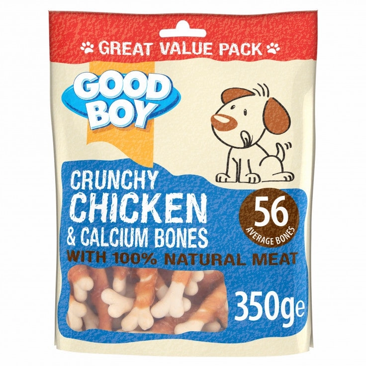 Good Boy Chicken and Calcium Bones Value Pack 350G meat dog treat,healthy dog snack,jerky for dogs