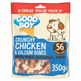 Good Boy Chicken and Calcium Bones Value Pack 350G meat dog treat,healthy dog snack,jerky for dogs