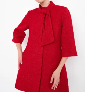 Gracelee Coat In Candy Cane Red