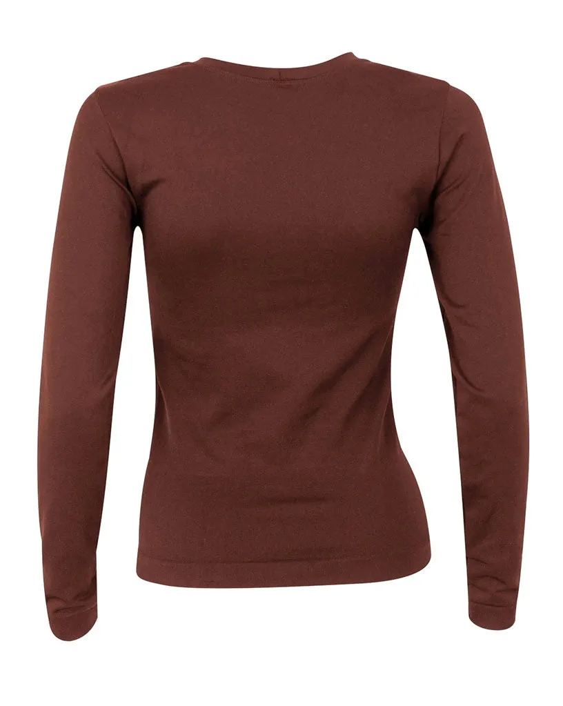 GRACIOUS Long Sleeved Top | Maroon