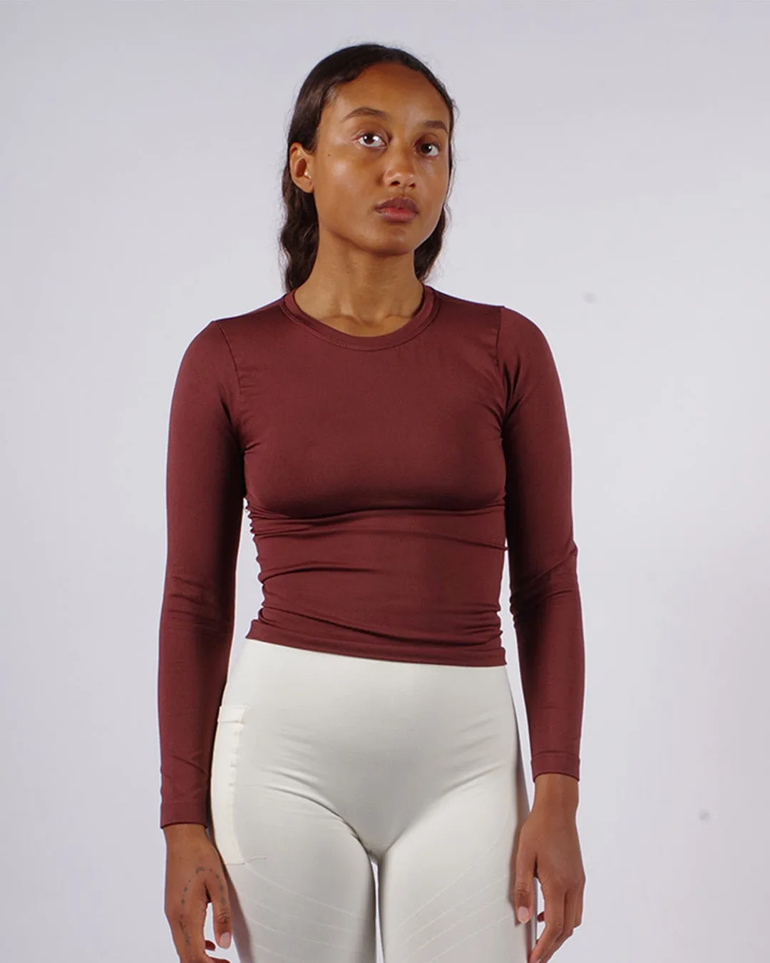 GRACIOUS Long Sleeved Top | Maroon