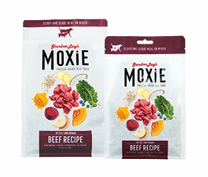 Grandma Lucy's Moxie - Beef frozen pet food,frozen raw meals,dog frozen nuggets