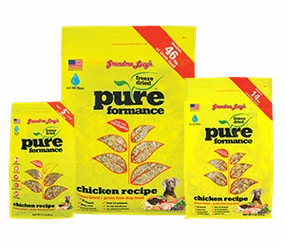 Grandma Lucy's Pureformance - Chicken frozen pet food,frozen raw meals,dog frozen nuggets