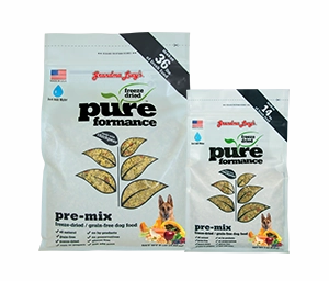 Grandma Lucy's Pureformance - Pre-Mix frozen pet food,frozen raw meals,dog frozen nuggets