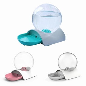 Gravity Water Bubble Fountain dog bowl,slow feeder,pet food dish