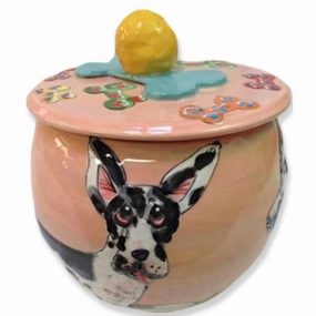 Great Dane 3 Dog Treat Jar pet apparel,dog hoodie,fashionable pet wear