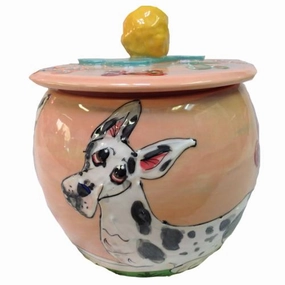 Great Dane 4 Dog Treat Jar pet apparel,dog hoodie,fashionable pet wear