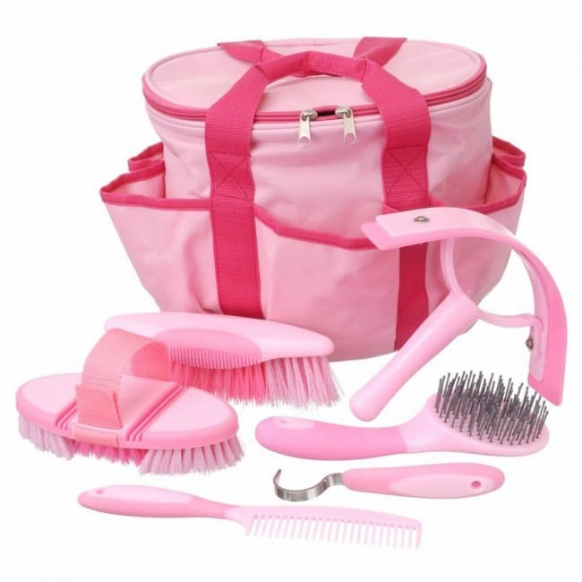 Great Grips 6 Piece Horse Grooming Kit with Bag