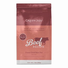Green Juju Freeze-Dried Dog Food - Beef Recipe 14oz bag frozen pet food,frozen raw meals,dog frozen nuggets