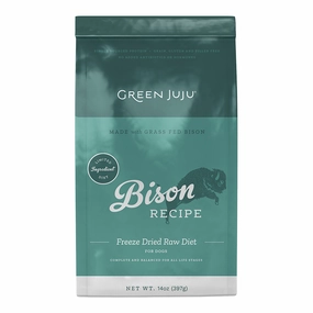 Green Juju Freeze-Dried Dog Food - Bison Recipe 14oz bag frozen pet food,frozen raw meals,dog frozen nuggets