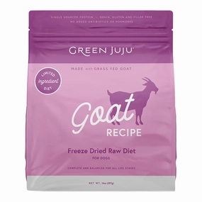 Green Juju Freeze-Dried Dog Food - Goat Recipe 14oz bag frozen pet food,frozen raw meals,dog frozen nuggets