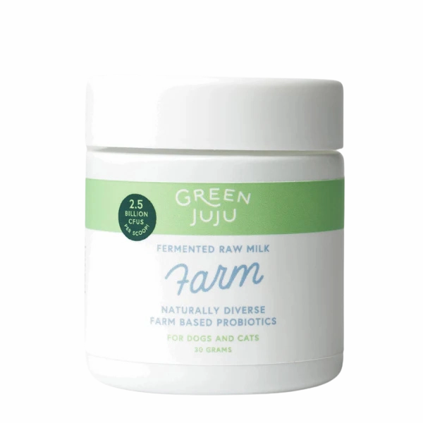 Green Juju Freeze-Dried Farm Fermented Raw Milk Based Probiotics 30g Jar puppy food,chew toy for puppies,small dog treats