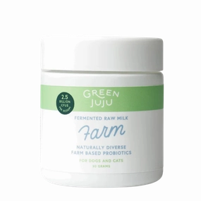 Green Juju Freeze-Dried Farm Fermented Raw Milk Based Probiotics 30g Jar puppy food,chew toy for puppies,small dog treats