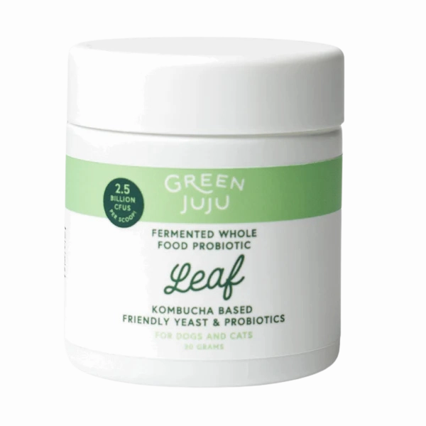 Green Juju Freeze-Dried Leaf Kombucha Based Probiotics 30g Jar puppy food,chew toy for puppies,small dog treats