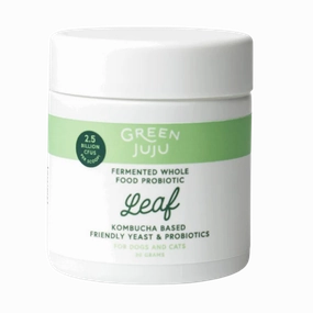Green Juju Freeze-Dried Leaf Kombucha Based Probiotics 30g Jar puppy food,chew toy for puppies,small dog treats