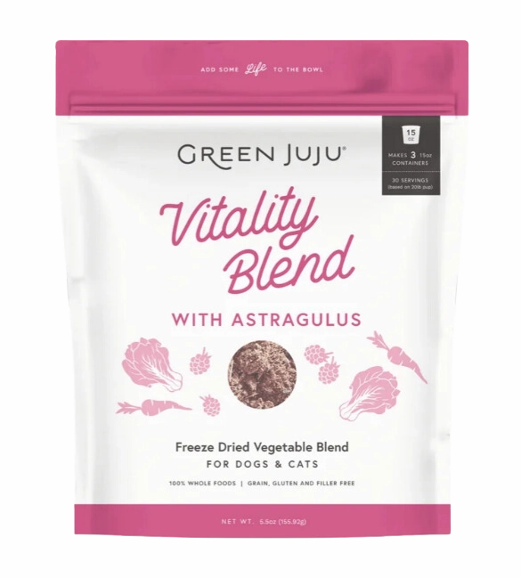 Green Juju Freeze-Dried Vitality Blend with Astragulus puppy food,chew toy for puppies,small dog treats