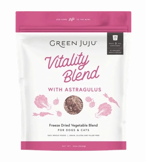 Green Juju Freeze-Dried Vitality Blend with Astragulus puppy food,chew toy for puppies,small dog treats