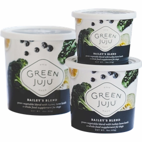 Green Juju Frozen Blends - Bailey's Blend puppy food,chew toy for puppies,small dog treats