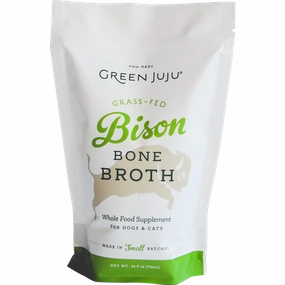 Green Juju Frozen Bone Broth Bison 20oz puppy food,chew toy for puppies,small dog treats