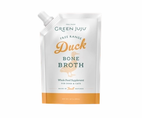 Green Juju Frozen Bone Broth Duck 20oz puppy food,chew toy for puppies,small dog treats