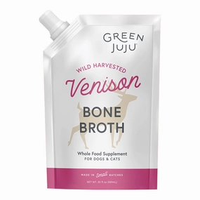Green Juju Frozen Bone Broth Venison 20oz puppy food,chew toy for puppies,small dog treats