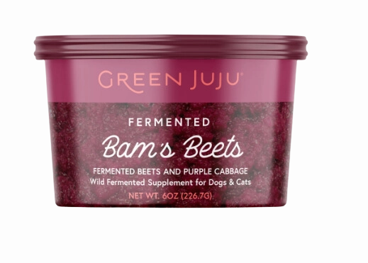 Green Juju Frozen Fermented Blends - Bam's Beets & Cabbage 6oz Tub puppy food,chew toy for puppies,small dog treats