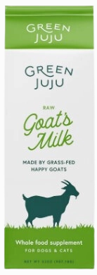 Green Juju Frozen Raw Goat Milk 32oz puppy food,chew toy for puppies,small dog treats