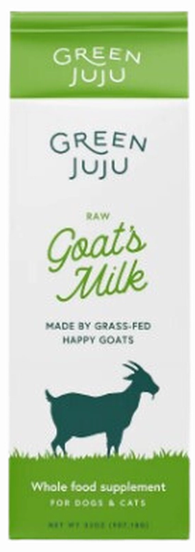 Green Juju Frozen Raw Goat Milk 32oz puppy food,chew toy for puppies,small dog treats