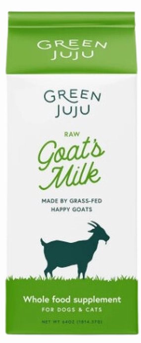 Green Juju Frozen Raw Goat Milk 64oz puppy food,chew toy for puppies,small dog treats