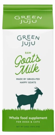 Green Juju Frozen Raw Goat Milk 64oz puppy food,chew toy for puppies,small dog treats