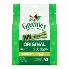 Greenies Dog Dental Chews Teenie 12oz - 43pcs dental dog chews,vet approved chews,teeth cleaning treats