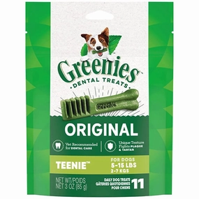 Greenies Dog Dental Chews Teenie 3oz - 11pcs dental dog chews,vet approved chews,teeth cleaning treats