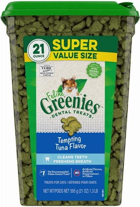 Greenies Feline Dental Tempting Tuna Flavor Cat Treats cat supplies,cat essentials,cat accessories