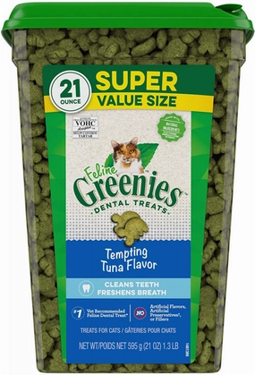 Greenies Feline Dental Tempting Tuna Flavor Cat Treats cat toys and food,complete cat care,all in one cat kit