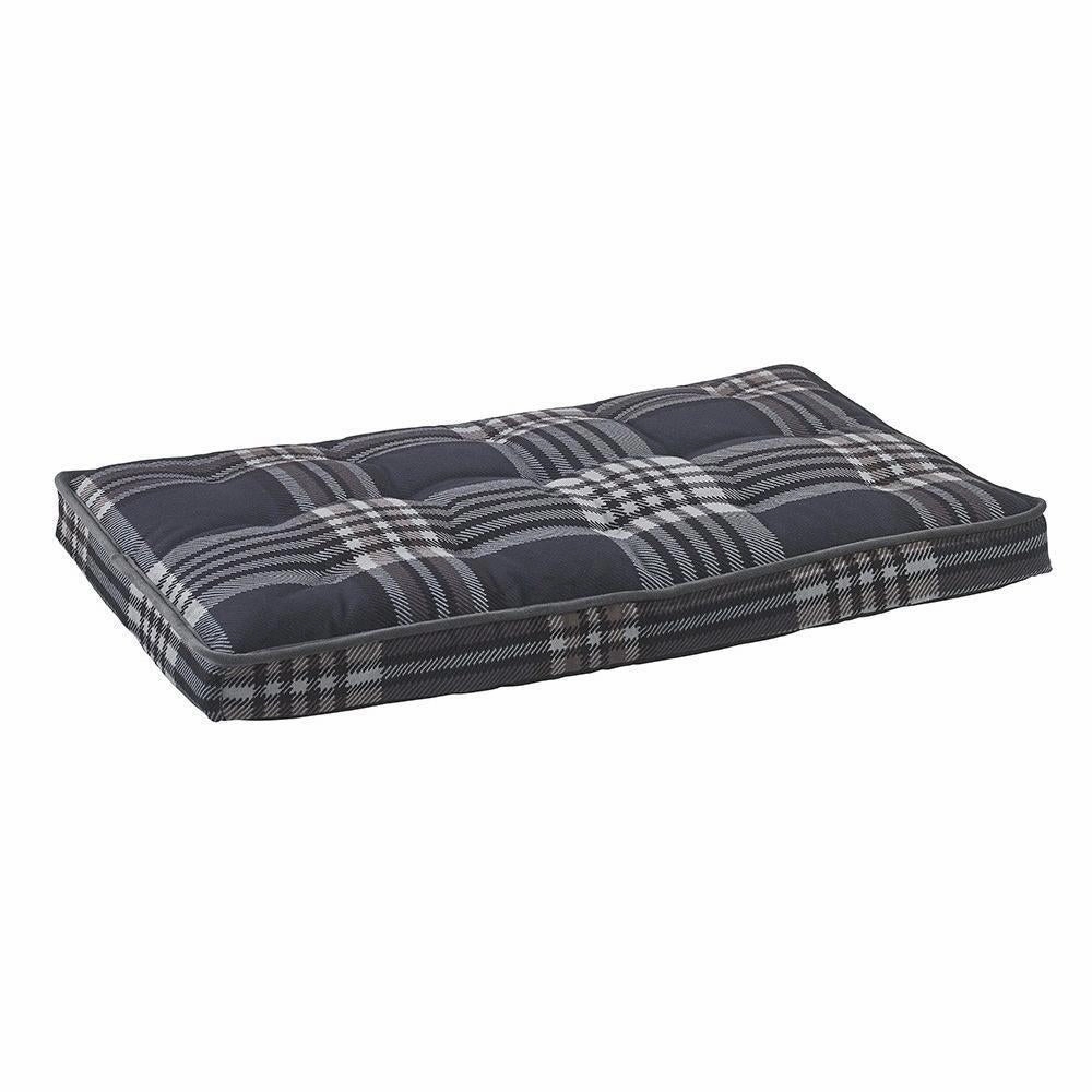 Greystone Tartan Microvelvet Dog Crate Mattress crate mat,memory foam pad,dog bed cushion