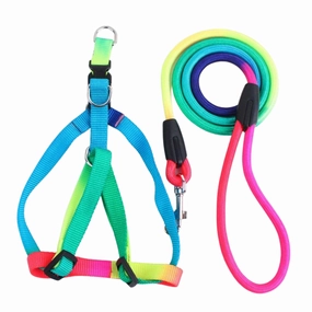 Habibi Pets Reflective Harness and Leash Set - Small dog harness and leash,reflective dog collar,pet walking gear